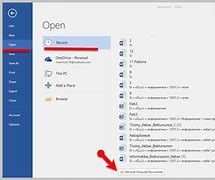 Image result for Recover Unsaved Word Document Windows 1.0