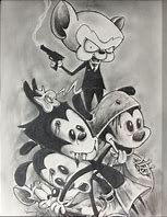 Image result for Pinky and the Brain Gangter Drawings