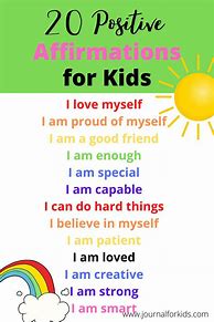 Image result for Words of Affirmation for Kids