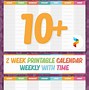 Image result for Make a Two Week Calendar