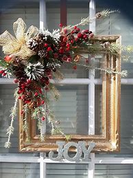 Image result for Chicken Wire Christmas Door Frame