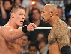 Image result for Dwayne The Rock Johnson vs John Cena