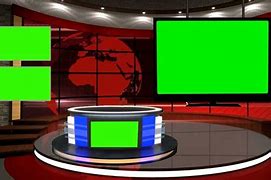 Image result for Green Screen TV Set