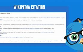 Image result for Citing Wikipedia