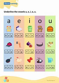 Image result for Vowels Worksheets for Preschoolers