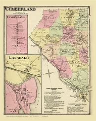 Image result for Cumbeland Rhode Island Map 1800s