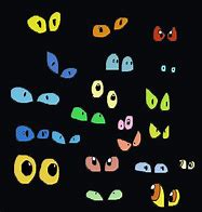 Image result for Cartoon Funny Eyes in the Dark