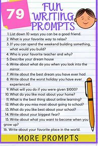 Image result for School Writing Prompts
