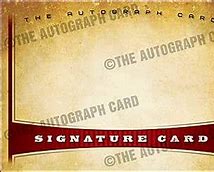 Image result for Blank Autograph-Cards