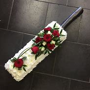 Image result for Funeral Flowers Cricket Bat