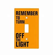Image result for Turn Off Lights Sign