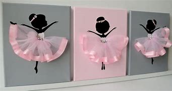 Image result for Pink Ballerina Wall Art
