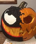 Image result for Venom Face Pumpkin Easy