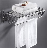 Image result for Bathroom Towel Racks Wall Mounted Shelves