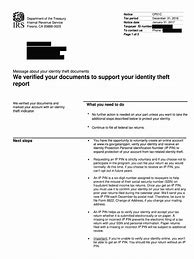 Image result for IRS Identity Theft Sample Letters