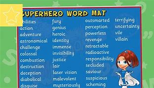 Image result for Superhero Words