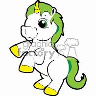 Image result for Green Unicorn Clip Art