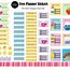 Image result for Sticker Sizes Chart