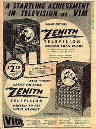 Image result for Old Zenith TV Ad