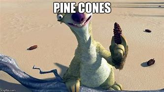 Image result for Sid the Sloth Pine Cone