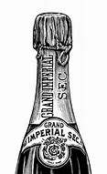 Image result for Champagne Bottle Black and White