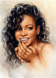 Image result for Face Art of Rihanna