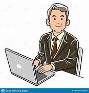 Image result for A Man Operating a Computer