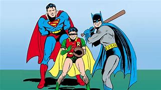 Image result for Batman Multi-Coloured Baseball Bat Figure