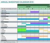 Image result for Marketing Plan Calendar
