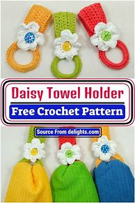Image result for Crochet Towel Holder 3 Ways