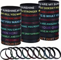 Image result for Inspirational Silicone Bracelets