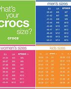 Image result for Crocs Shoe Size Conversion Chart
