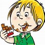 Image result for Cartoon Girl Eating Chocolate