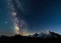 Image result for Mount Rainier Milky Way