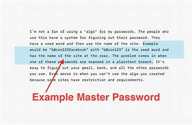 Image result for Master Password