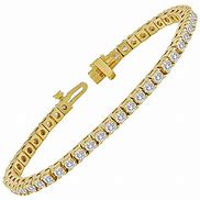 Image result for 24K Gold 12 Ctdiamond Tennis Bracelet