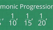 Image result for Harmonic Progression