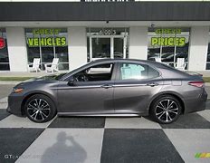 Image result for 2018 Toyota Camry SE Grey Totalled