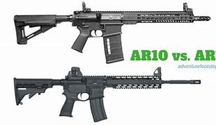 Image result for Difference Between AR-10 and AR-15