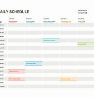 Image result for Daily Routine Schedule Template