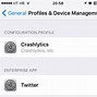 Image result for No Configuration Profile Settings On iPhone