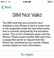 Image result for 5S Unlock Sim Not Valid