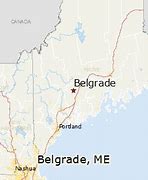 Image result for Belgrade Lakes Me Map