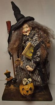 Image result for Vintage Halloween Witch Decoration