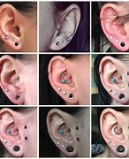 Image result for Ear Gauge Size Chart