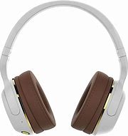 Image result for Bluetooth Headphones White with Gold Circle S On the Side