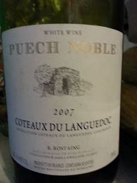 Bildergebnis für Rene Rostaing Coteaux Languedoc Puech Noble Blanc