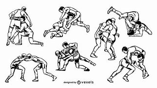 Image result for Wrestling Drawings Easy