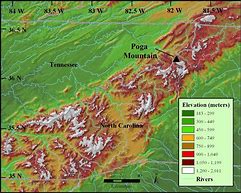 Image result for Appalachian Mountains Terrain Map