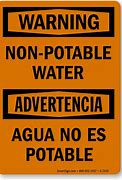 Image result for No Water Sign